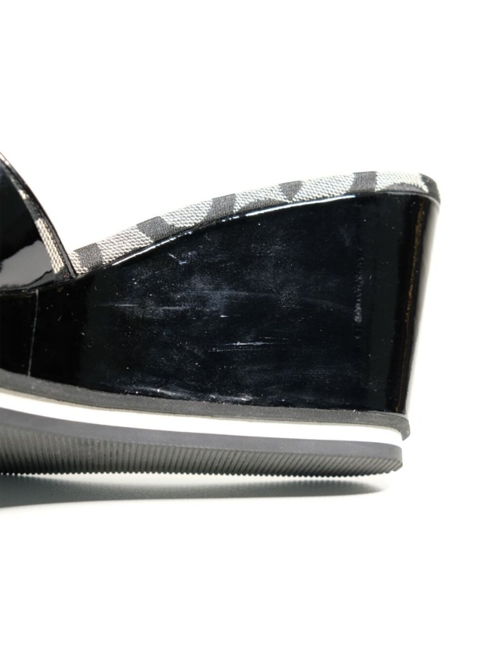 Y2K Coach Platform Wedge Sandals, Excellent Condition, A0121, Geri, Black, 8.5 M - Picture 13 of 15